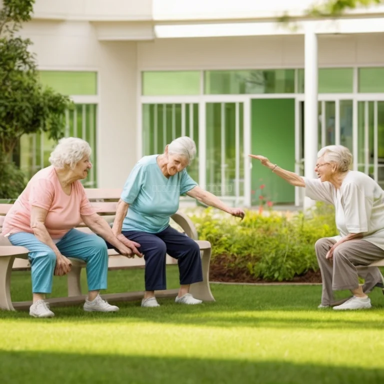 温泉施設でのリラクゼーションを楽しむ高齢者